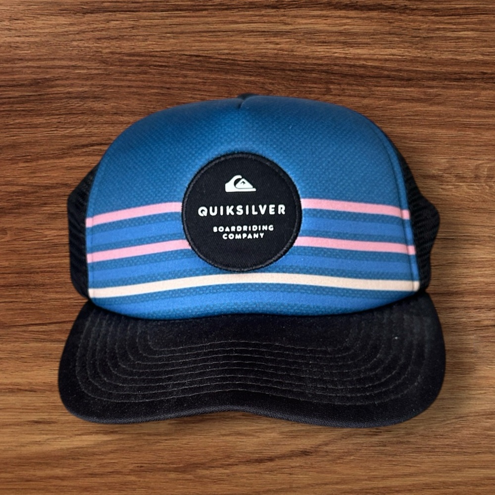 Blue Quicksilver Trucker Mesh Hat